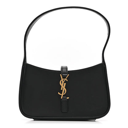 Smooth Calfskin Le 5 A 7 Mini Hobo Black