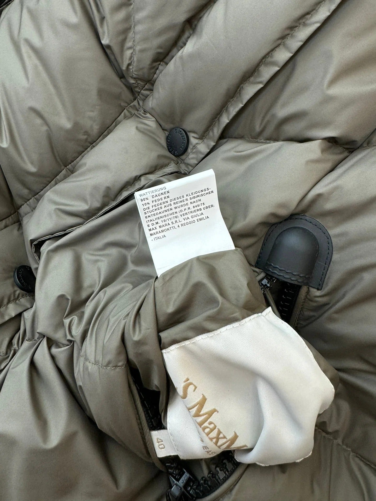 MAX MARA 25S MID-LENGTH DOWN JACKET 085