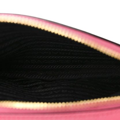 Saffiano Lux Odette Crossbody Magenta
