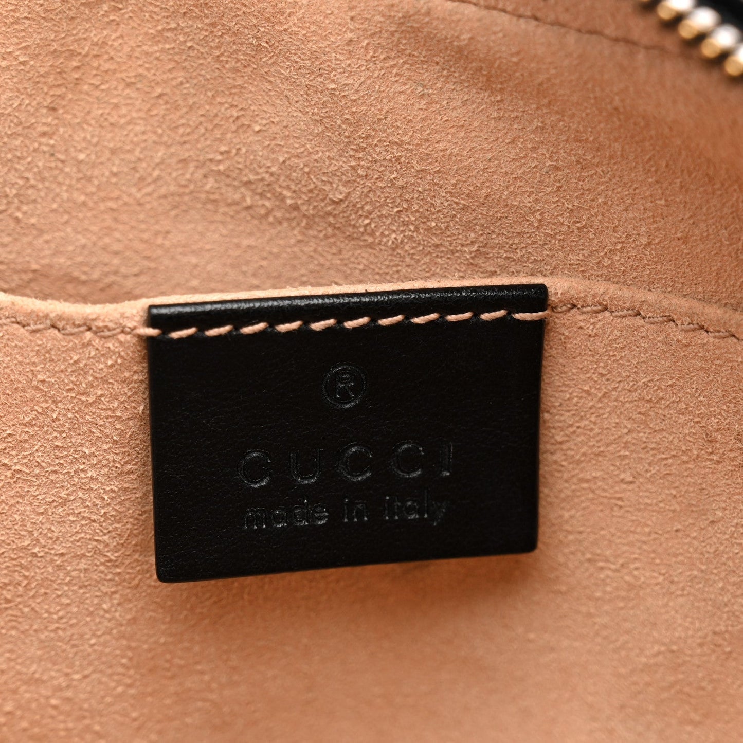 Calfskin Matelasse Small GG Marmont Chain Shoulder Bag Black