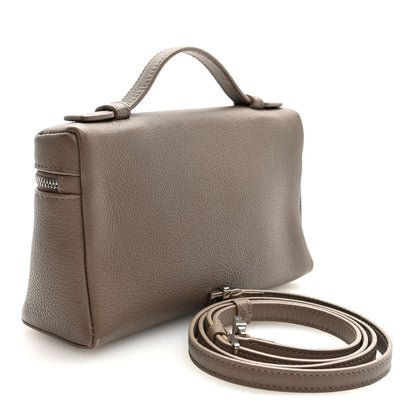 Grained Calfskin L19 Extra Pocket Pouch Warm Mastic