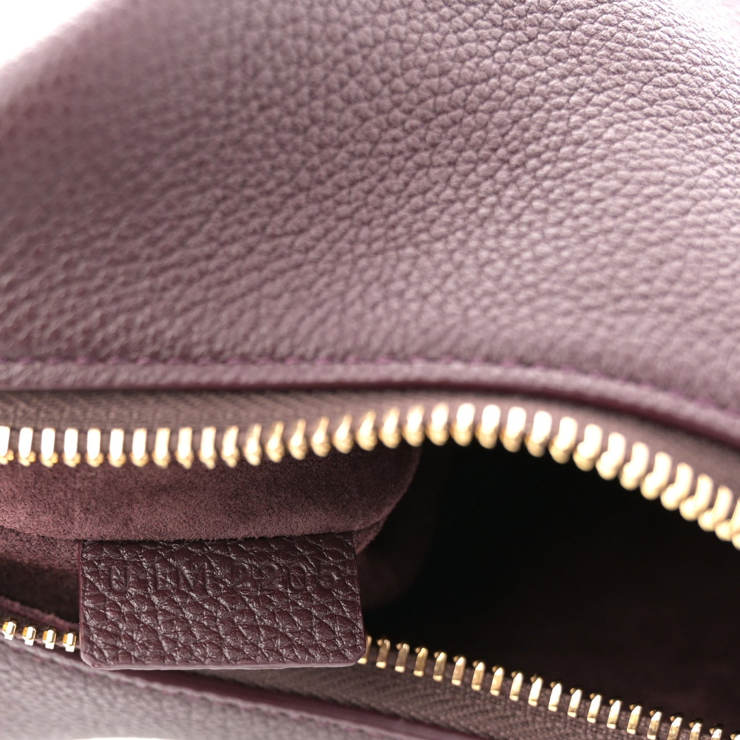 Supple Grained Calfskin Teen Lulu Shoulder Bag Deep Burgundy