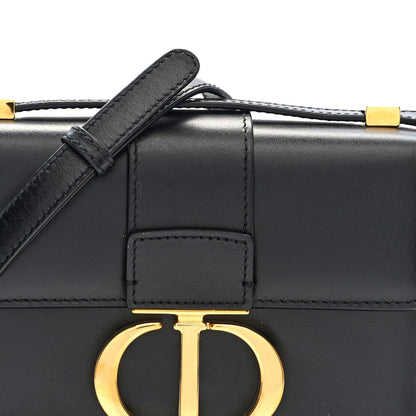 Smooth Calfskin Micro 30 Montaigne Flap Bag Black