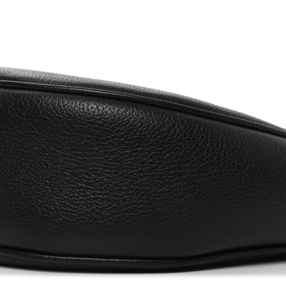 Supple Calfskin Cuir Triomphe Small Heloise Shoulder Bag Black