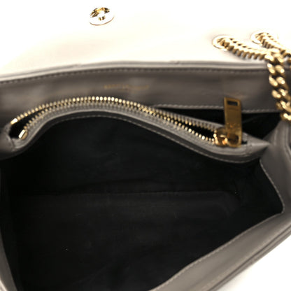 Calfskin Y Quilted Monogram Small Loulou Chain Satchel Taupe