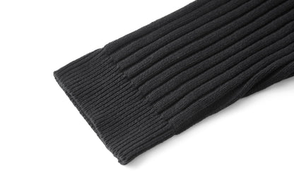 Balenciaga 25 Zipper Sweater Black Wool 0010