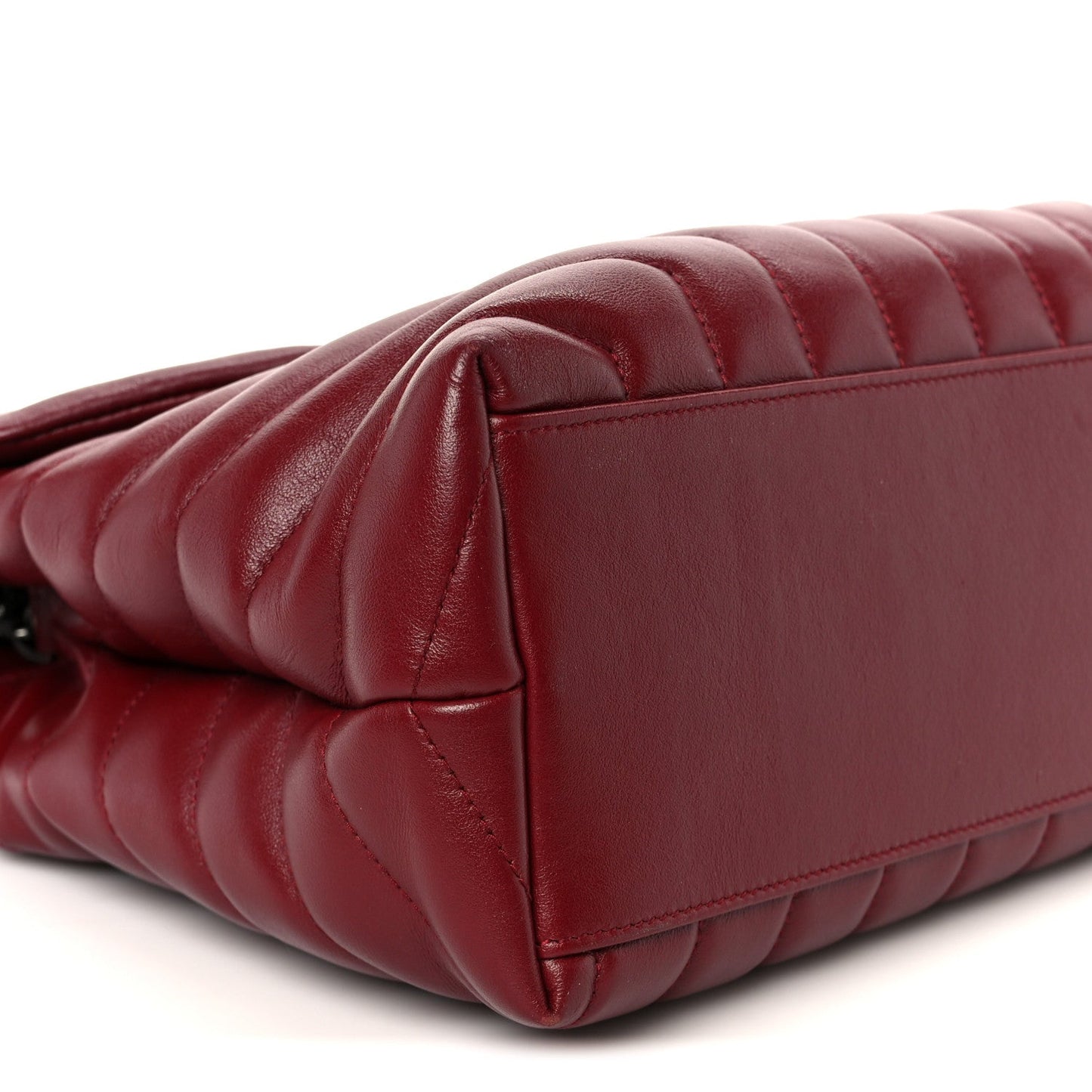 Calfskin Y Quilted Monogram Medium Loulou Chain Satchel Palissandre