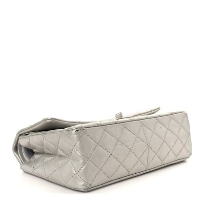 Metallic Lambskin Quilted 2.55 Reissue 226 Flap Silver