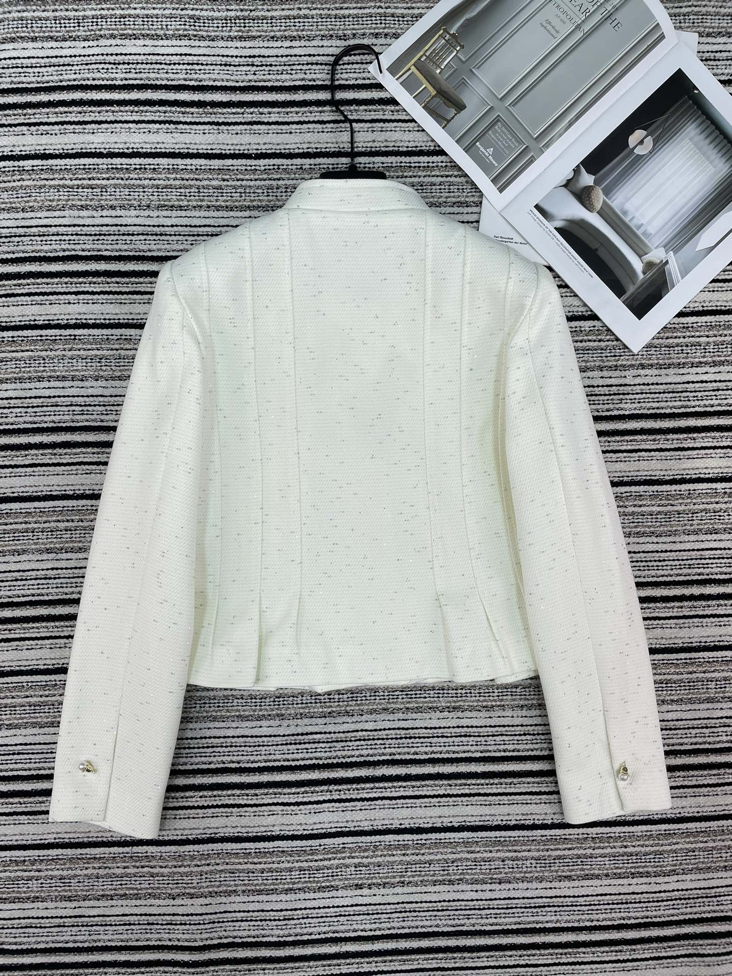 CD 26 White Cotton Jacket 112627