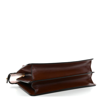 Vitello King Tamponato Medium Peekaboo I SEE U East West Satchel Cuoio