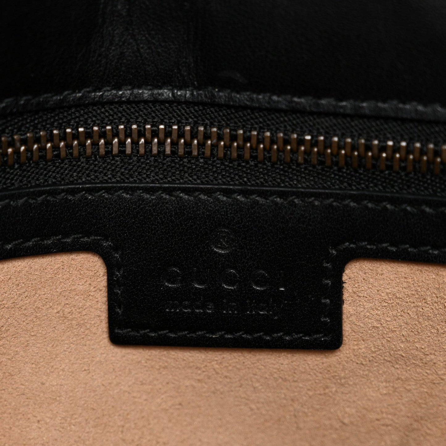 Calfskin Matelasse Small GG Marmont Shoulder Bag Black