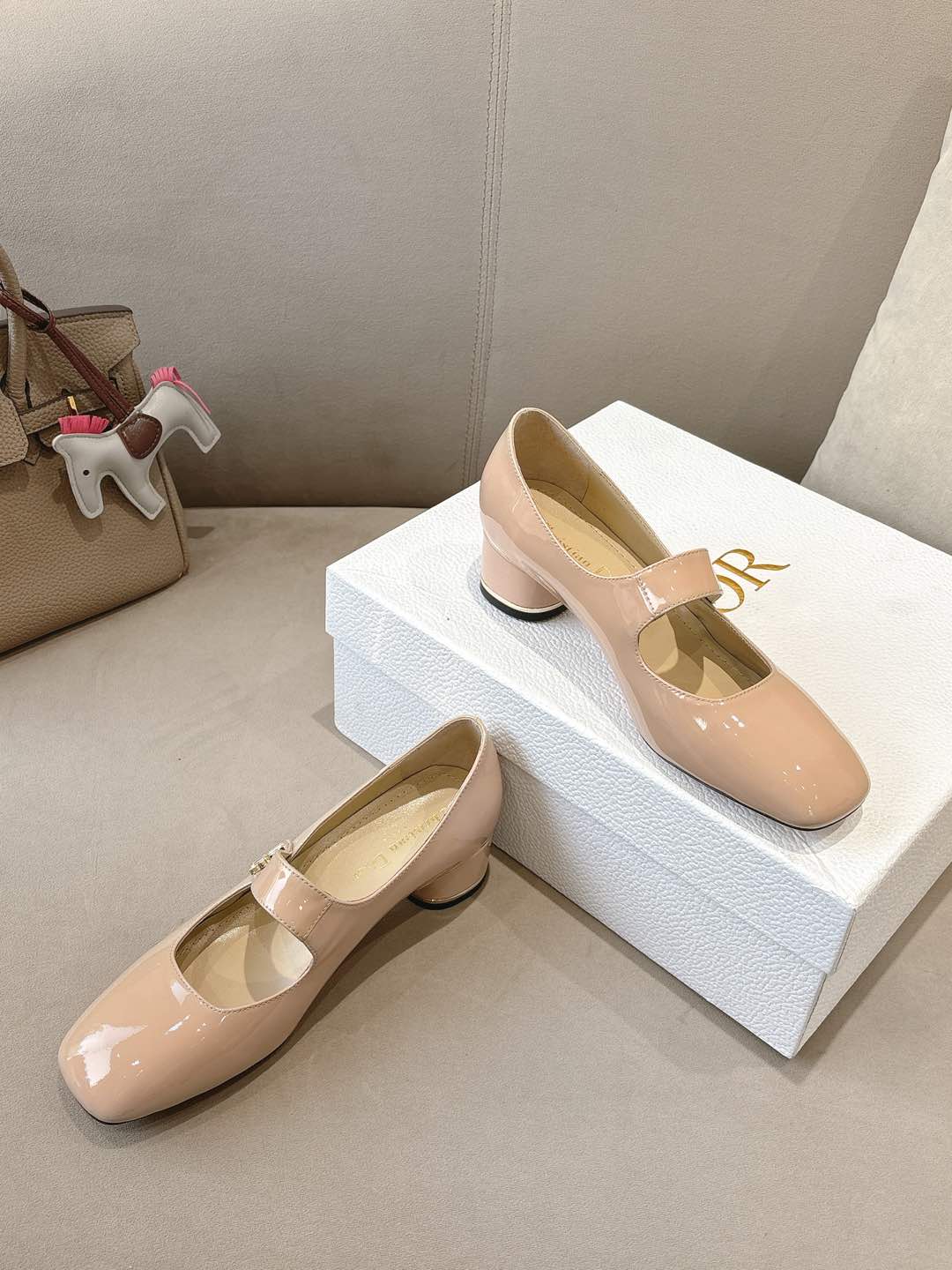 CD Mary Jane High Heels 40 Beige in Patent leather 598180