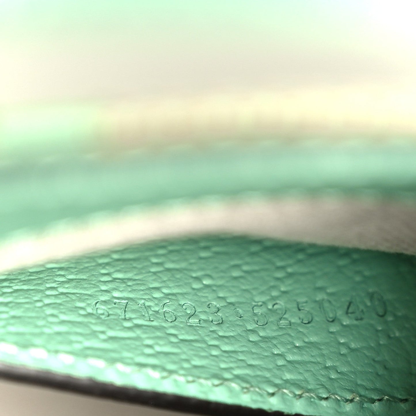 Monogram Jumbo GG Textured Dollar Calfskin Mini Tote Bag Pepperlight Mint