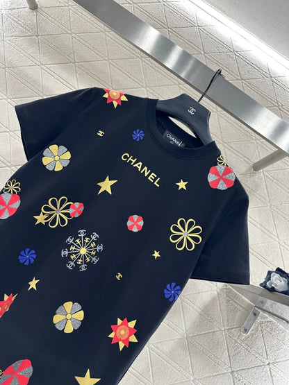 CHANEL 25S PRINTED T-SHIRT 649