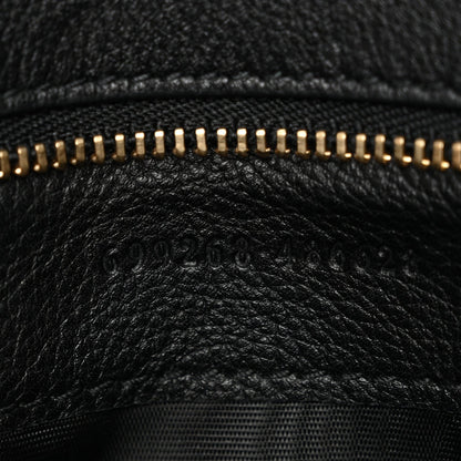 Roxy Calfskin Blondie Chain Shoulder Flap Bag Black