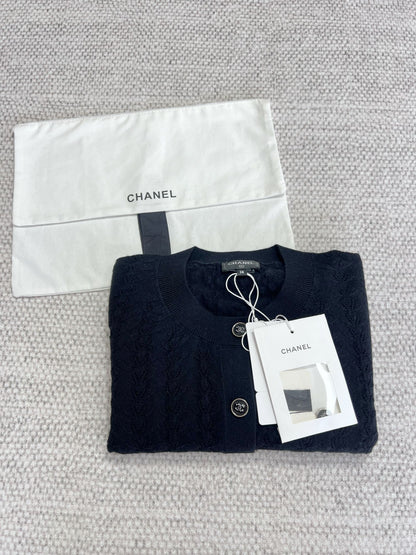 CC Cardigan Black Wool