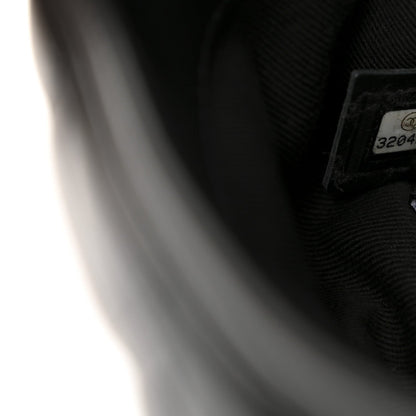 Calfskin Quilted CC Uniform Flap Belt Bag Black
