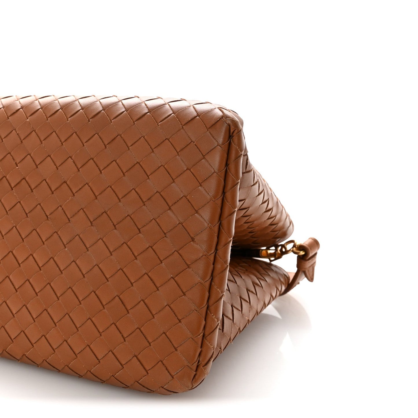 Calfskin Intrecciato Small Roma Noce