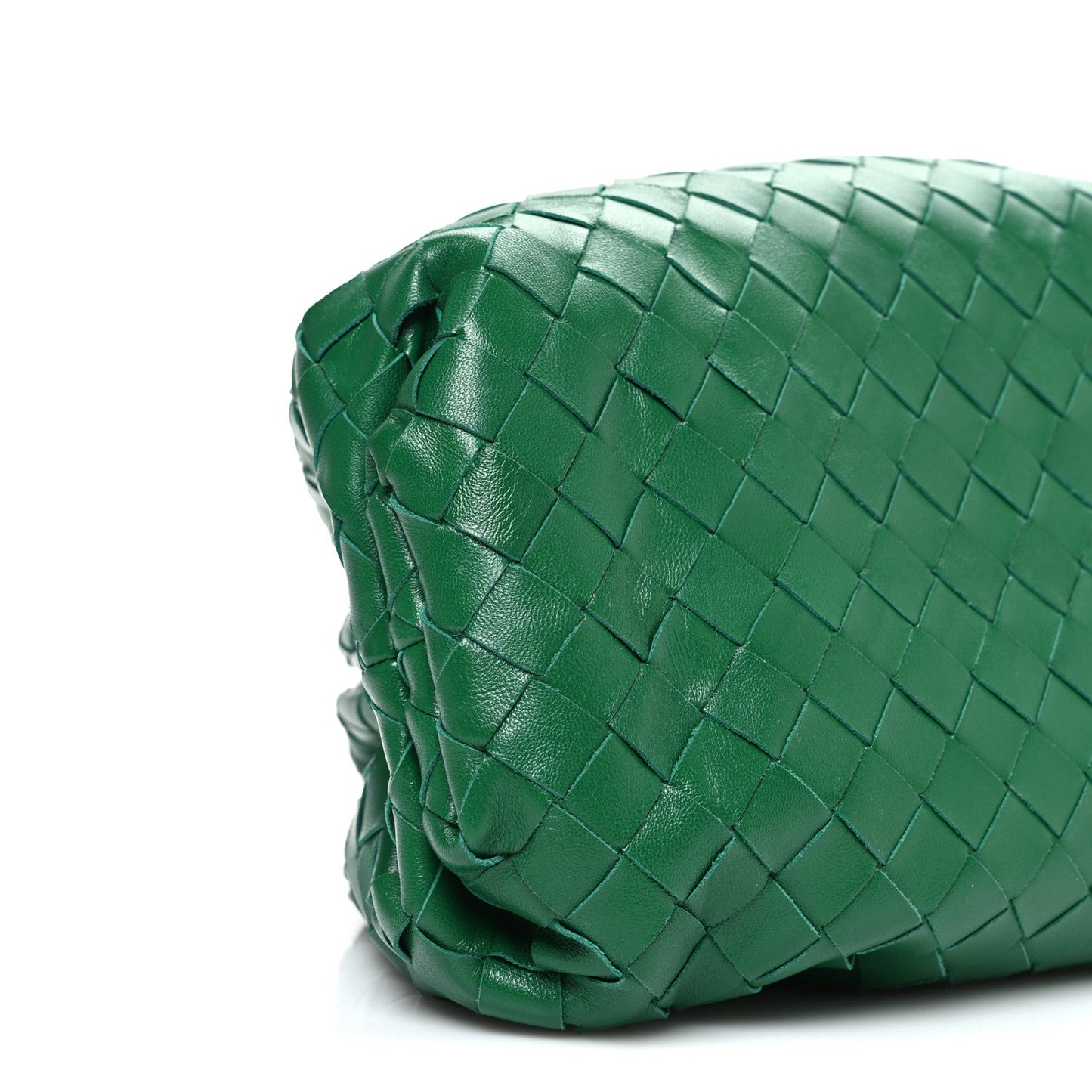 Nappa Maxi Intrecciato The Pouch Oversized Clutch Racing Green