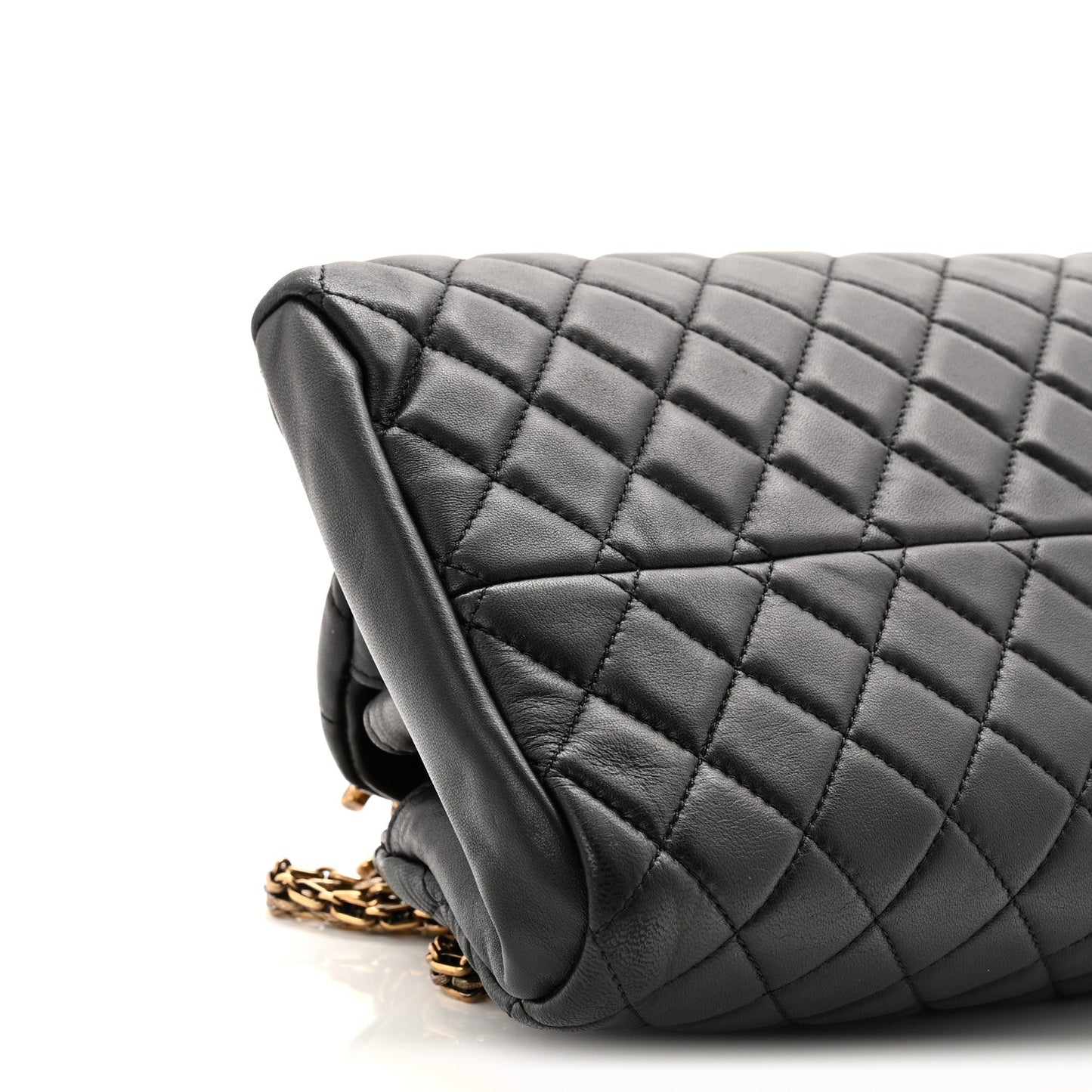 Lambskin Quilted Medium Just Mademoiselle Black