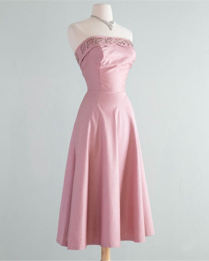 formaldressy--Pink Delicate Floral Short/Mid-Length Bodycon Satin Homecoming Dress gh5563