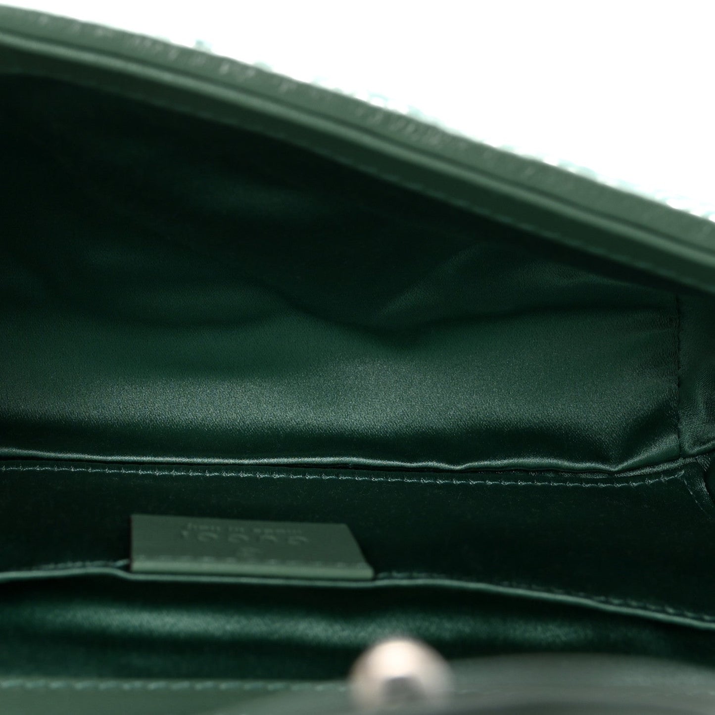 Sequin Matelasse Small GG Marmont Shoulder Bag Water Green Verde Chiaro Light Water Green