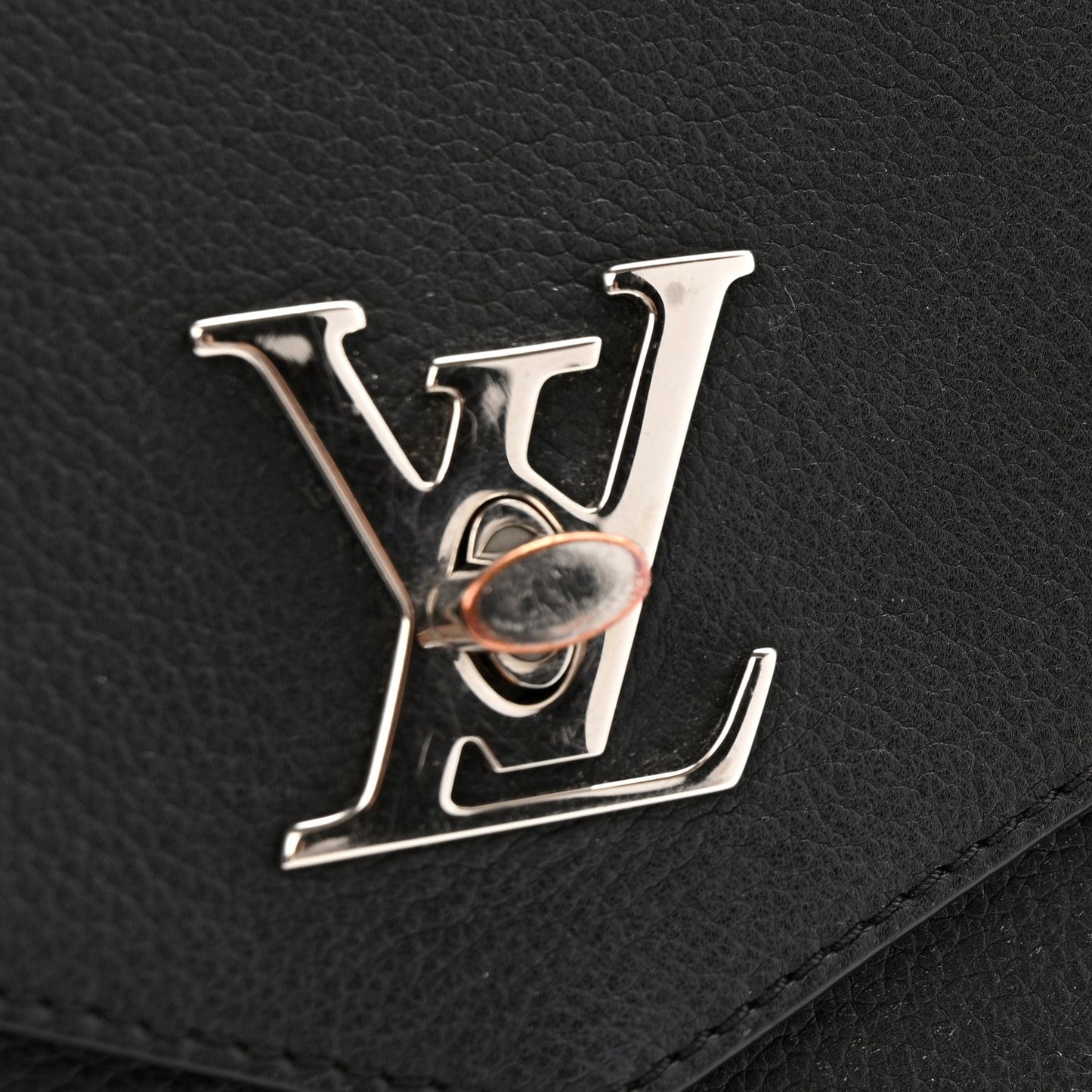 Soft Calfskin My Lockme Top Handle Black