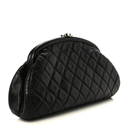 Lambskin Quilted Timeless Clutch Black