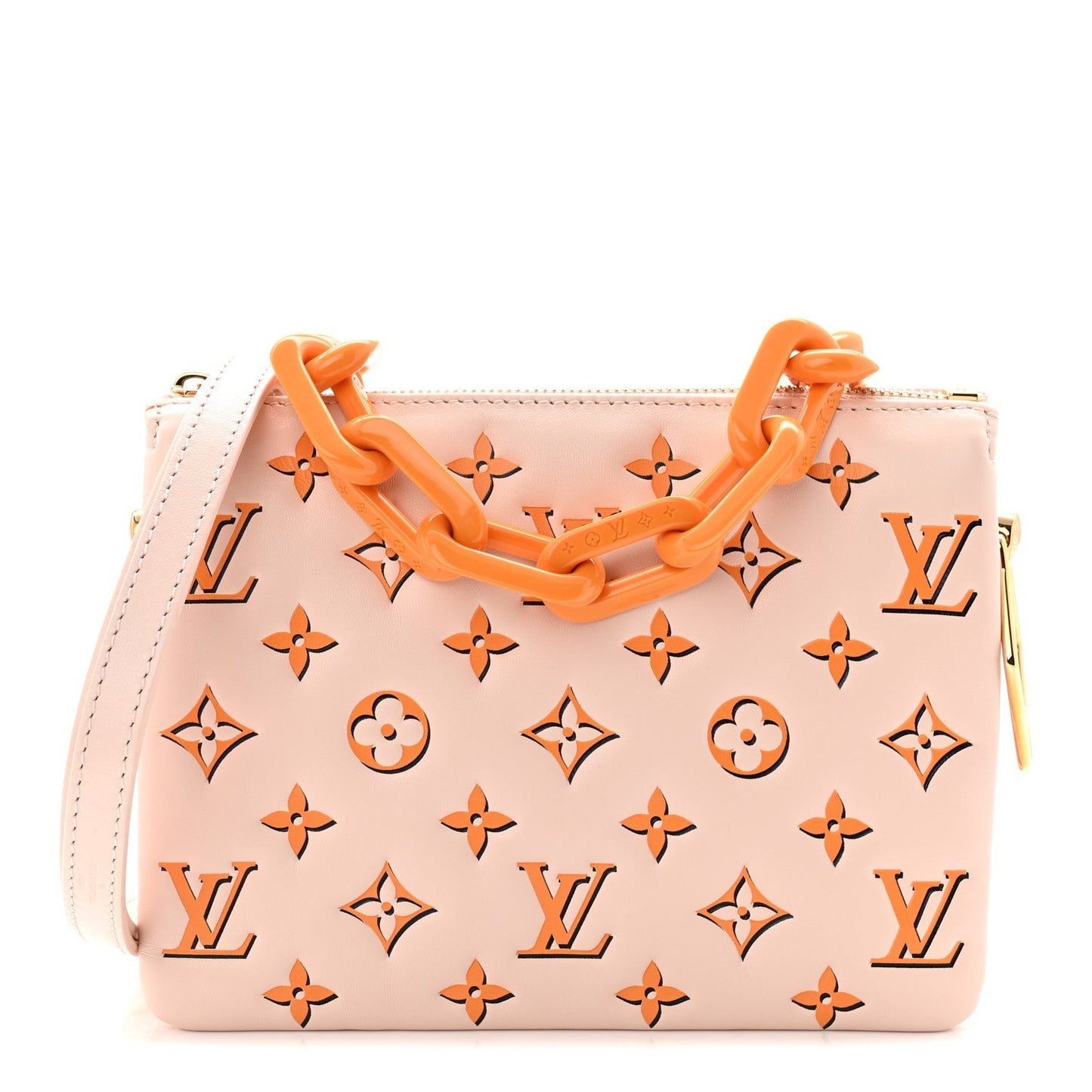 LV x SY Lambskin Monogram Coussin BB Pearl