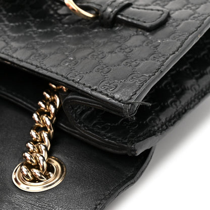 Microguccissima Mini Emily Chain Shoulder Bag Black