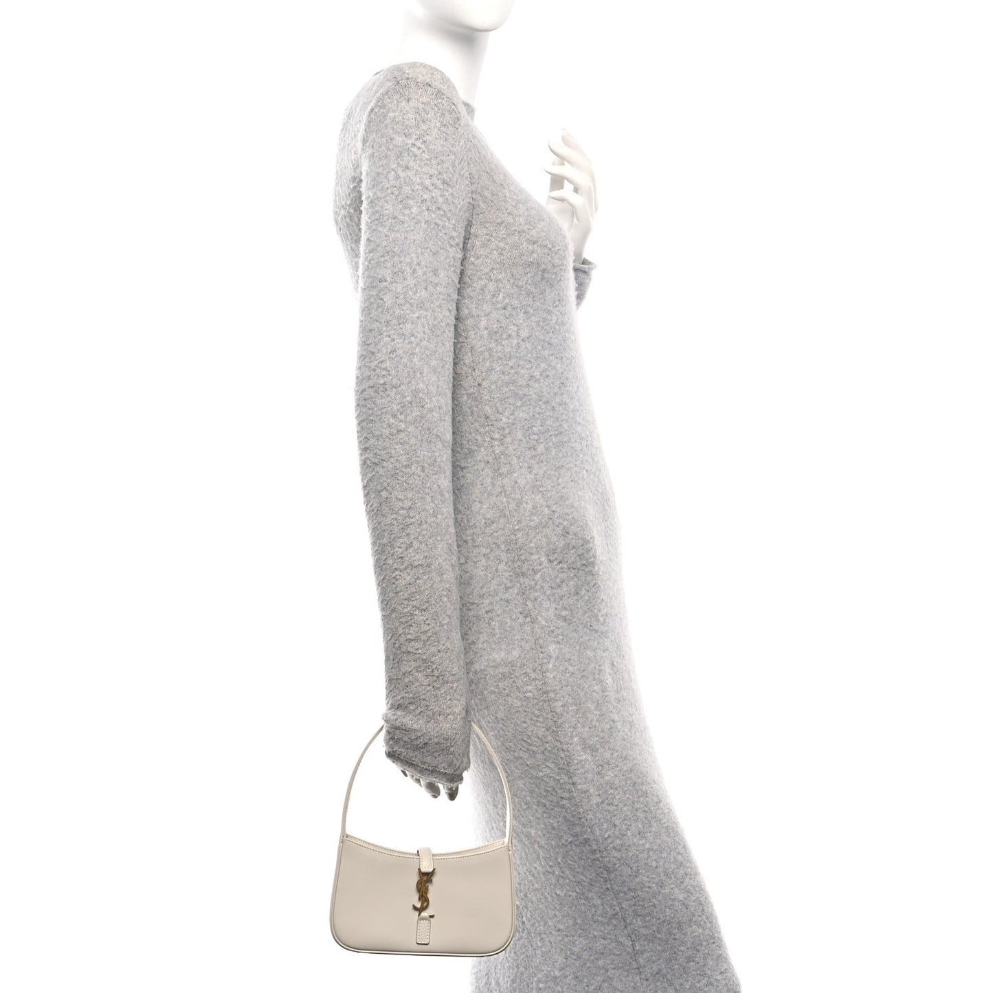 Smooth Calfskin Le 5 A 7 Mini Hobo Blanc Vintage