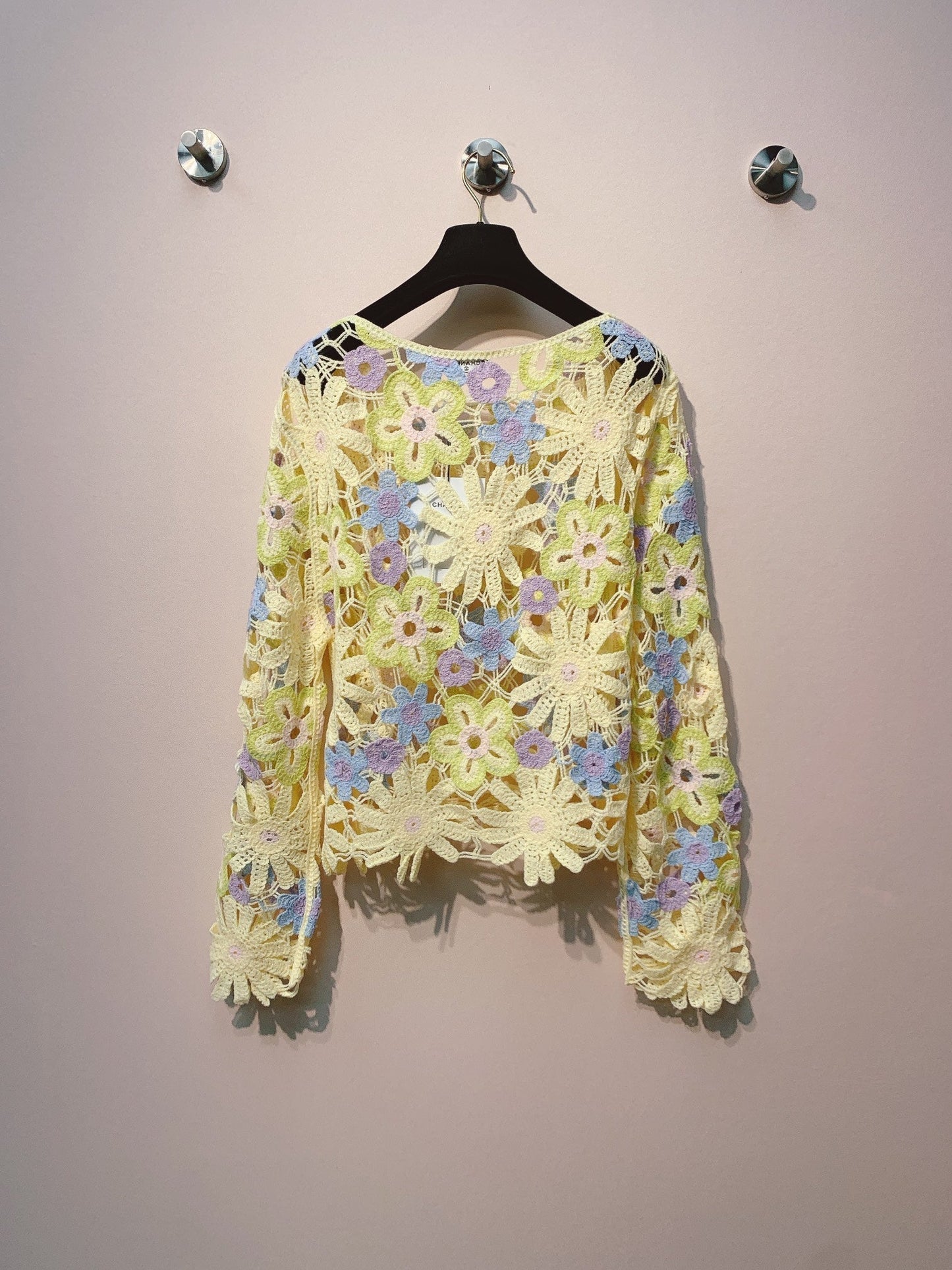 CC 25 Round Neck Hollow Out Sweater 293379