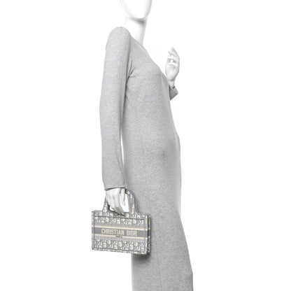 Oblique Mini Book Tote Grey Multicolor