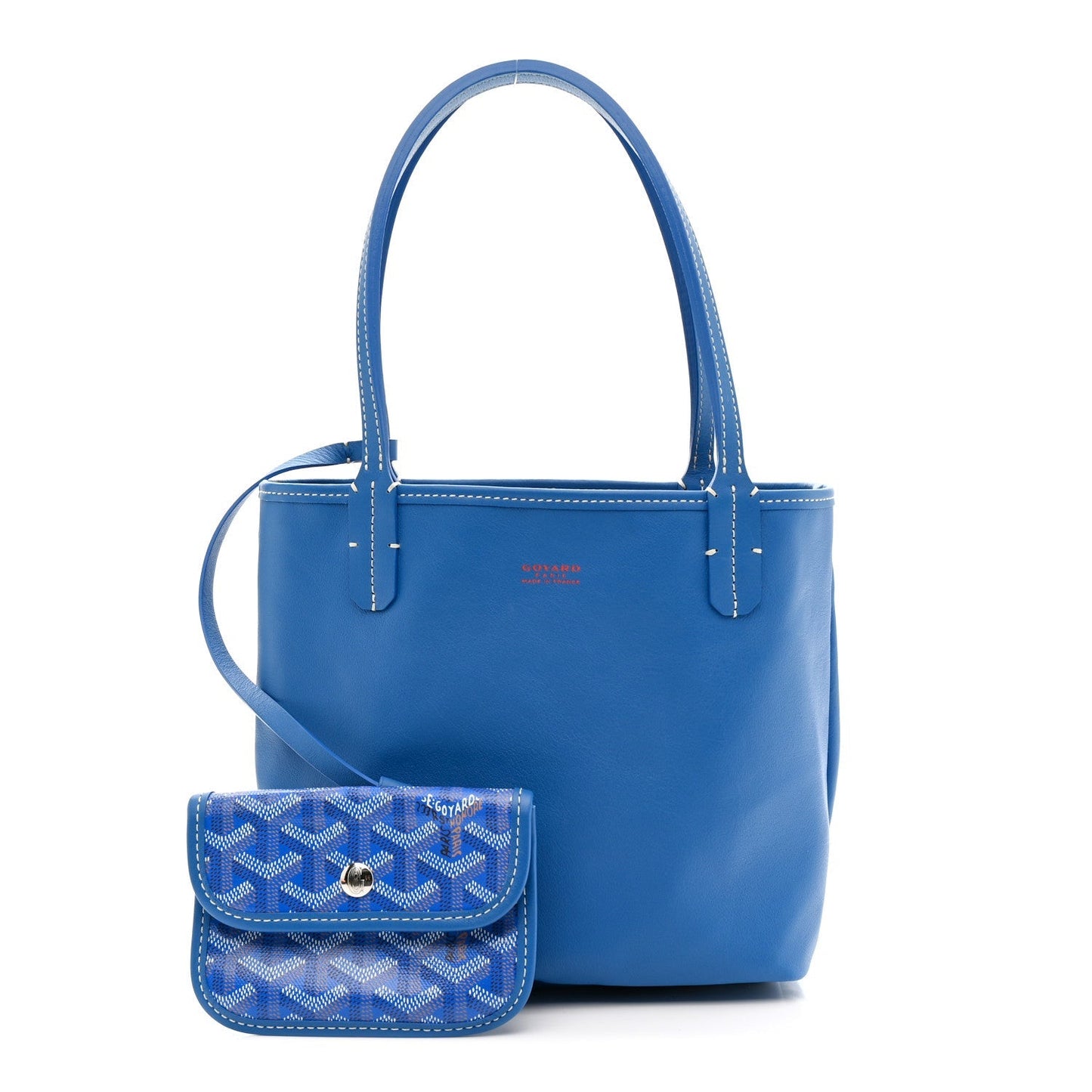 Goyardine Reversible Mini Anjou Sky Blue