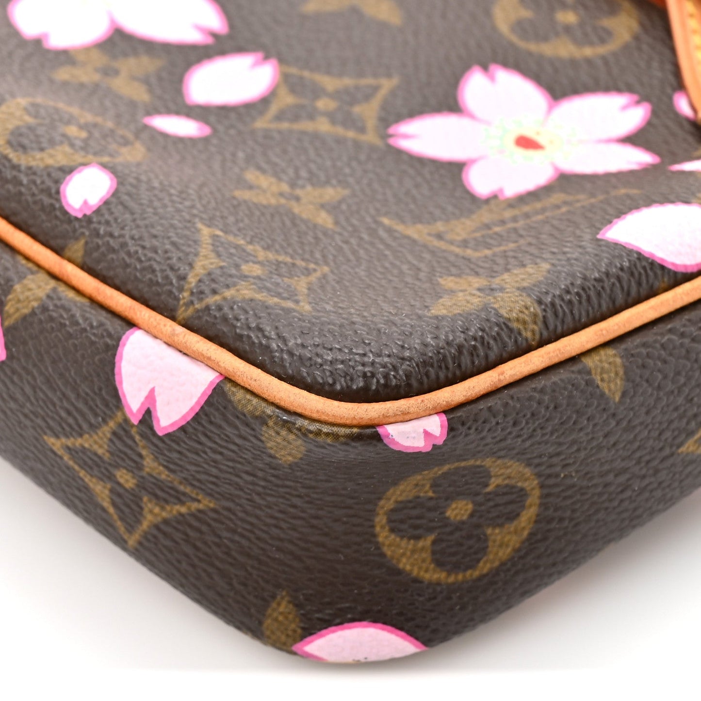 Monogram Cherry Blossom Pochette Accessories Brown