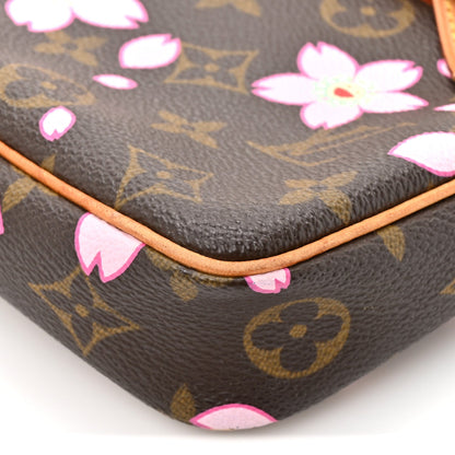 Monogram Cherry Blossom Pochette Accessories Brown