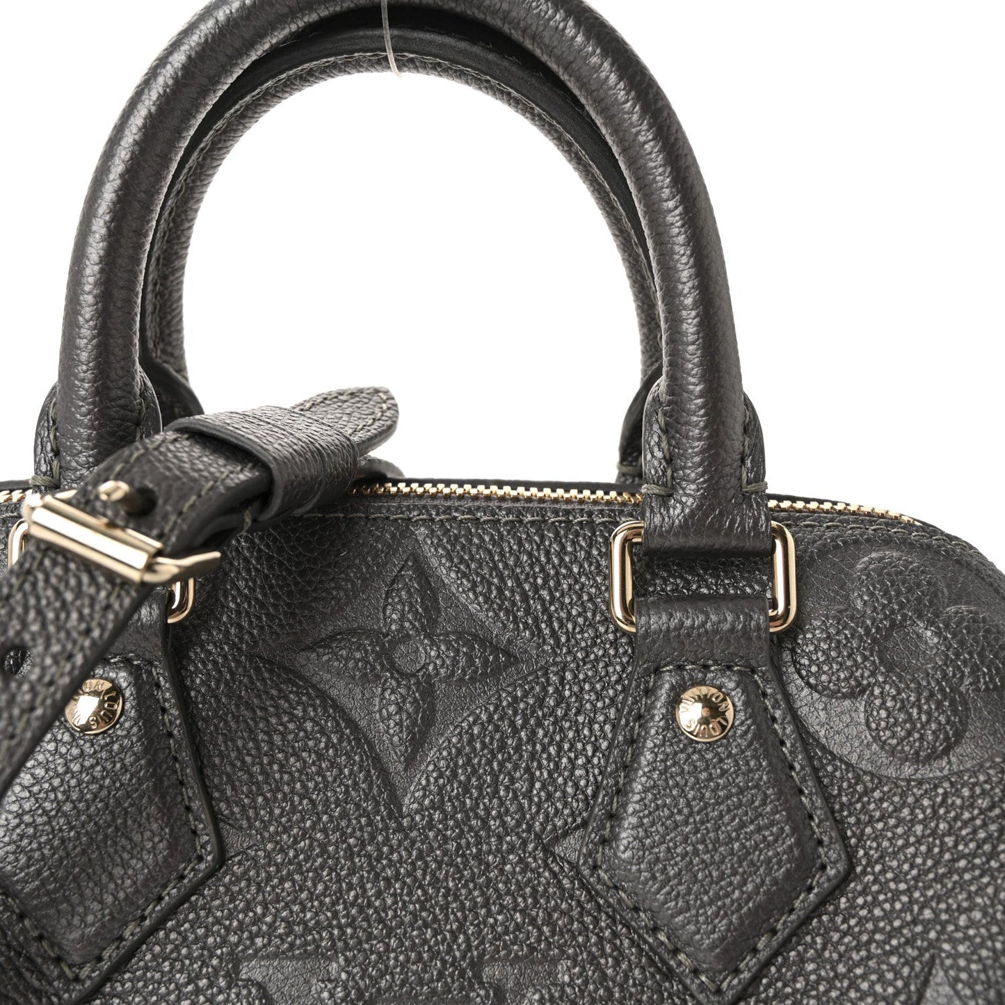 Shimmery Empreinte Monogram Giant Speedy Bandouliere 20 Gun Metal