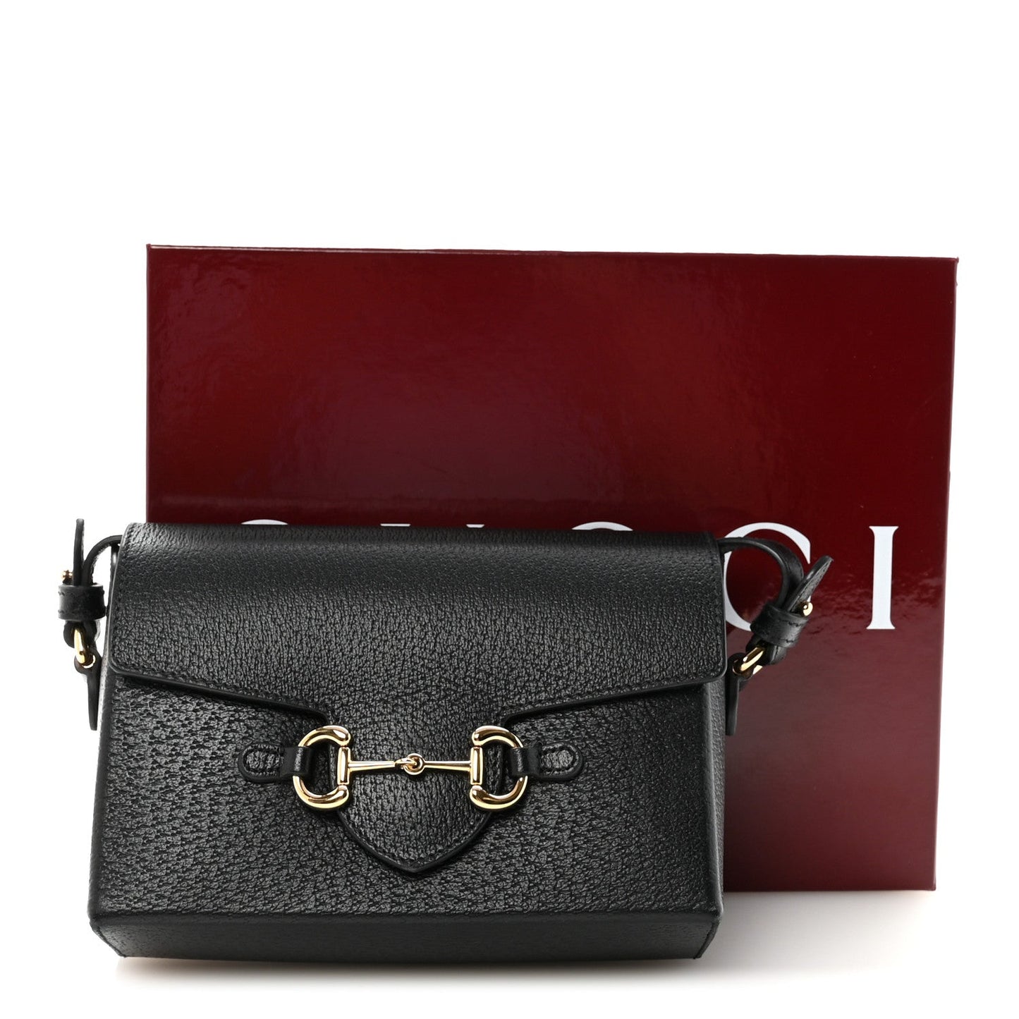 Calfskin Horsebit 1955 Shoulder Bag Black