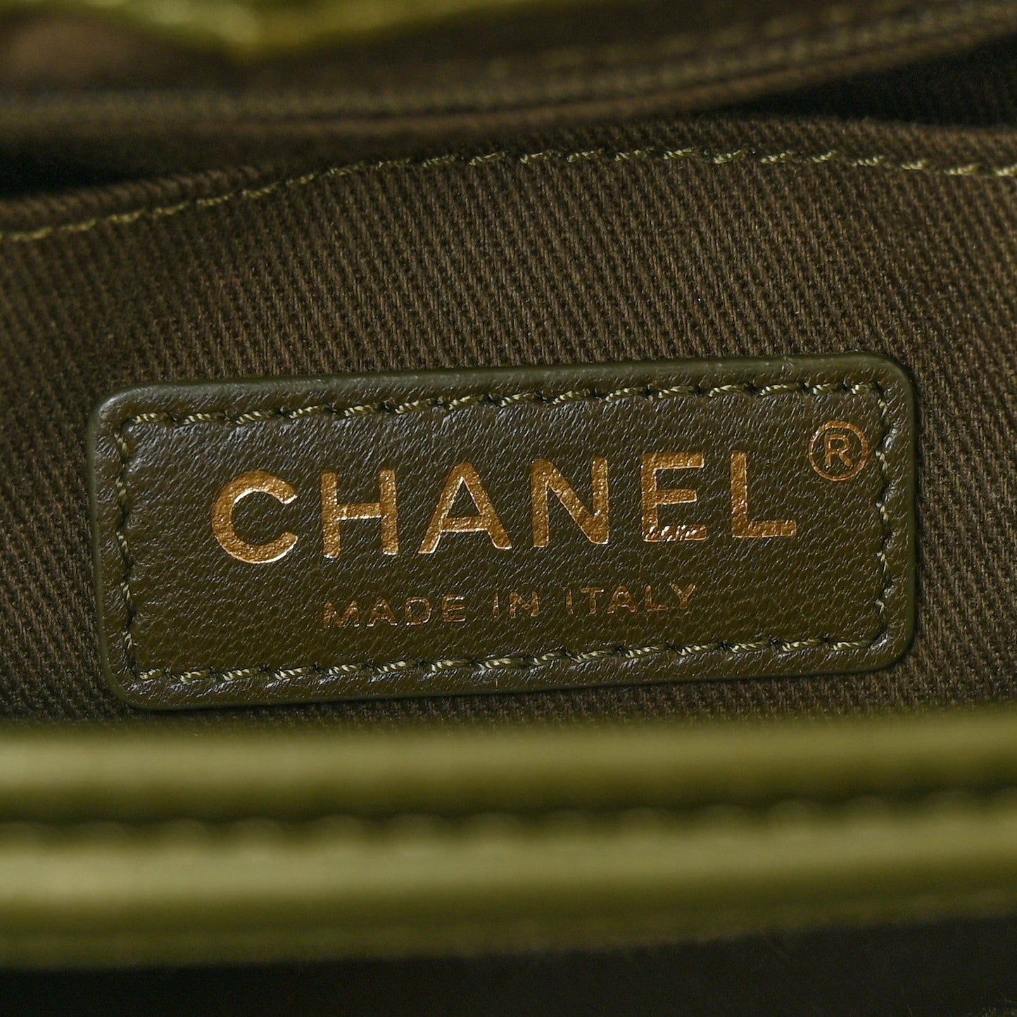 Grained Calfskin Mini Neo Executive Shopper Tote Khaki