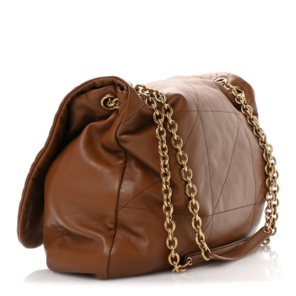 Lambskin Matelasse Monogram Large Jamie 4.3 Light Fox