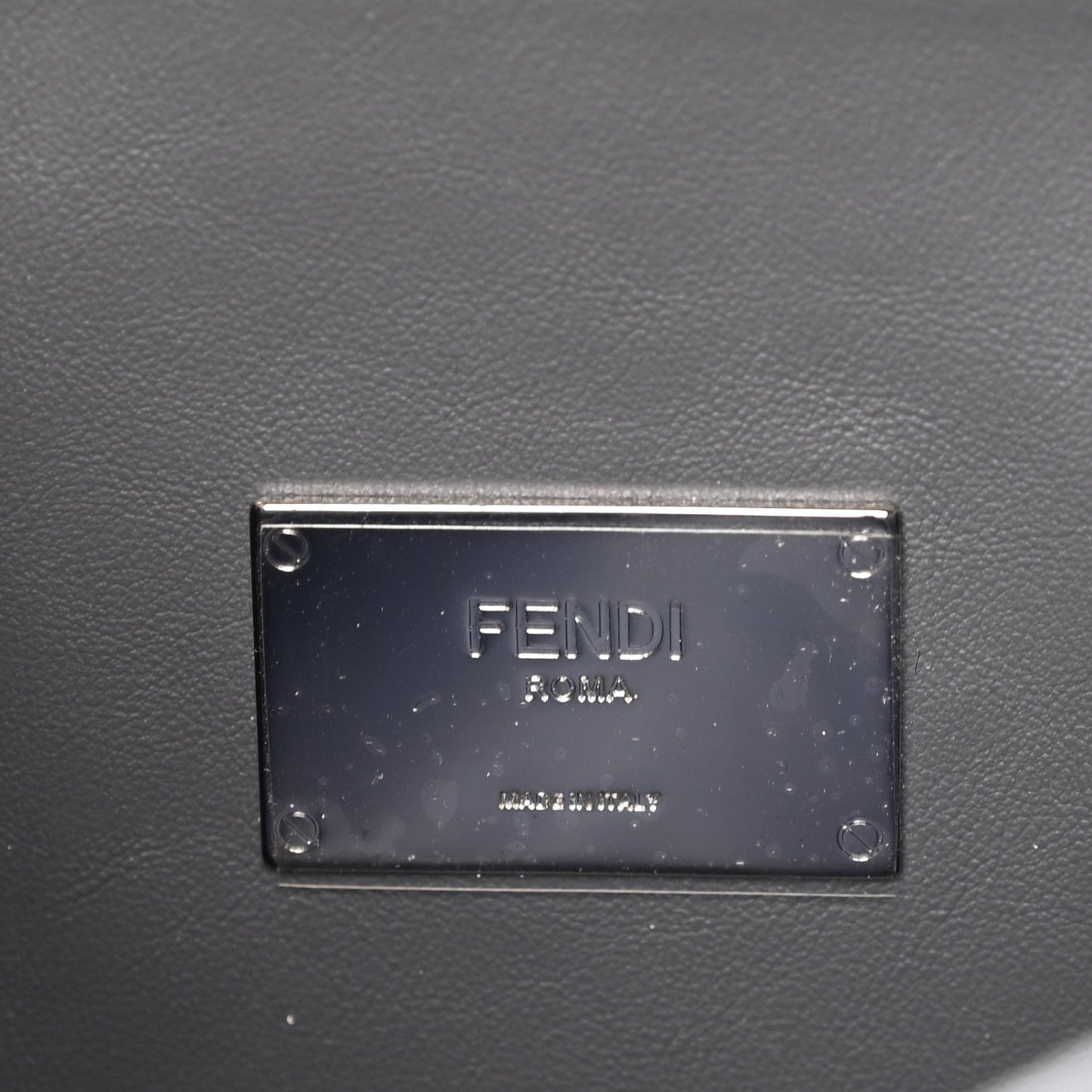 Calfskin Embossed Large Peekaboo Iconic Fit Satchel Blueberry