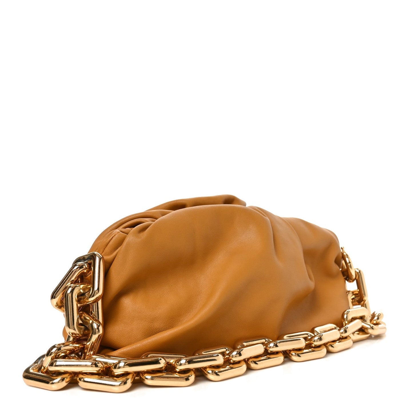 Calfskin The Pouch Chain Cammello