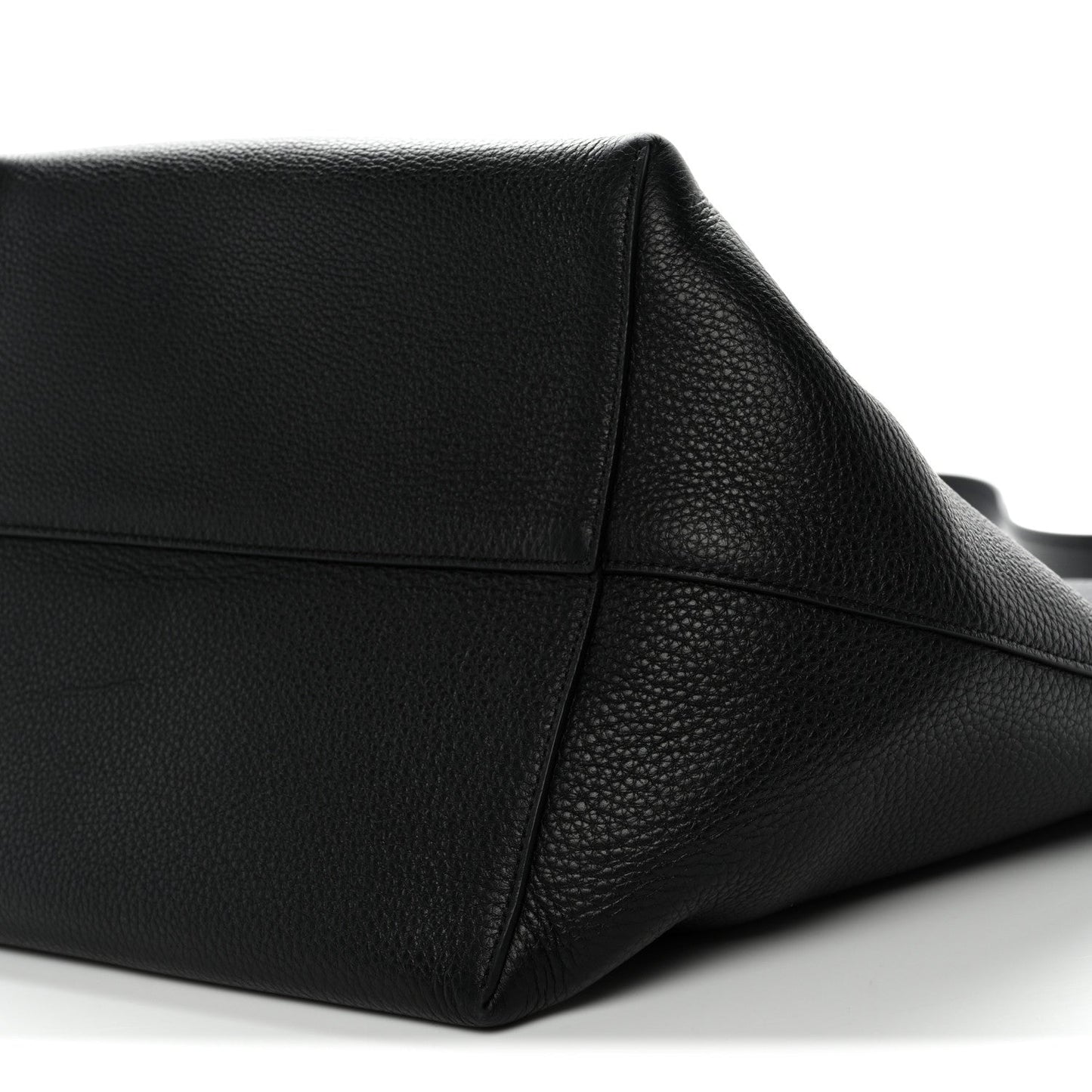 Grained Calfskin Large N/S Park Tote Black