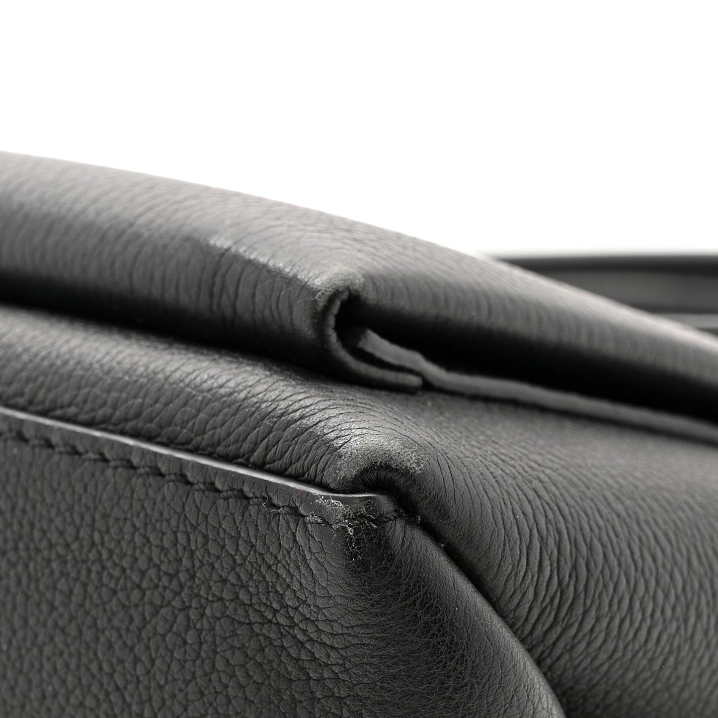 Soft Calfskin My Lockme Top Handle Black