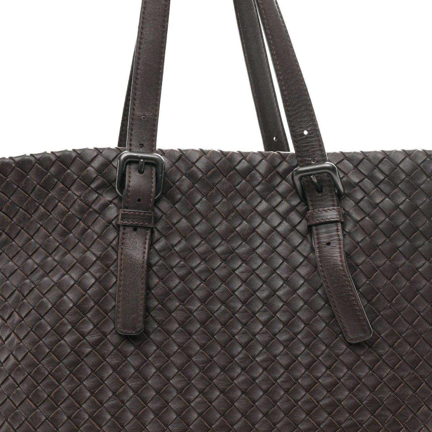 Nappa Intrecciato Large Tote Ebano