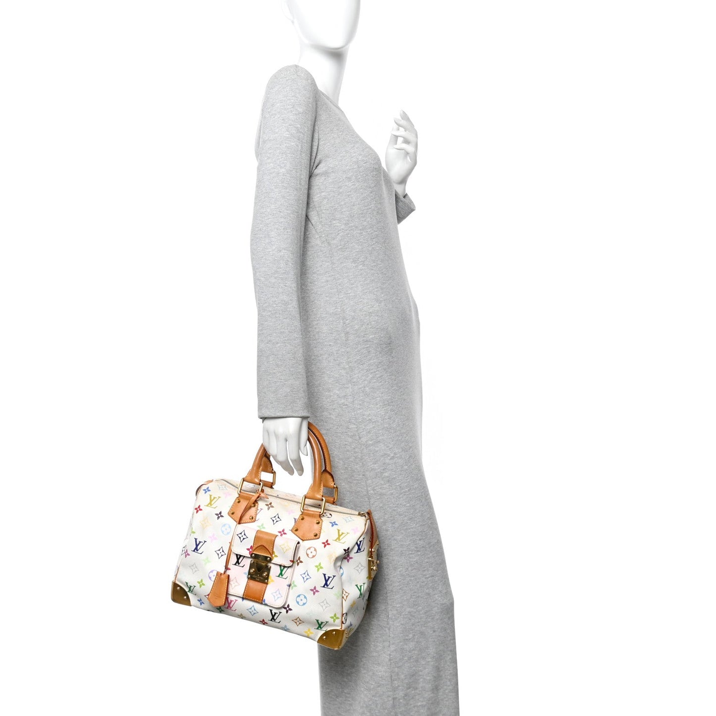 Monogram Multicolor Speedy 30 White