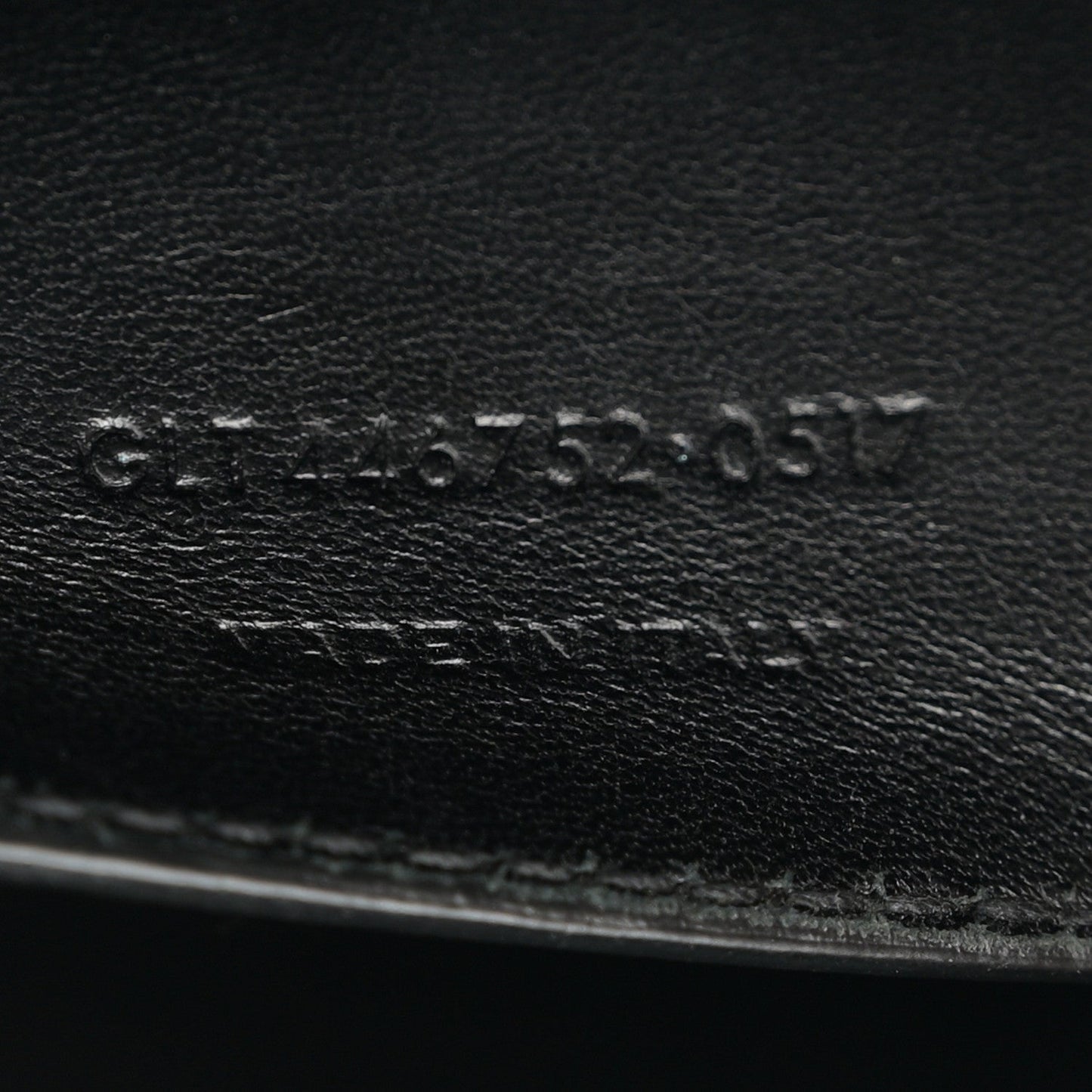 Calfskin Crocodile Embossed Large Classic Monogram Kate Satchel Black