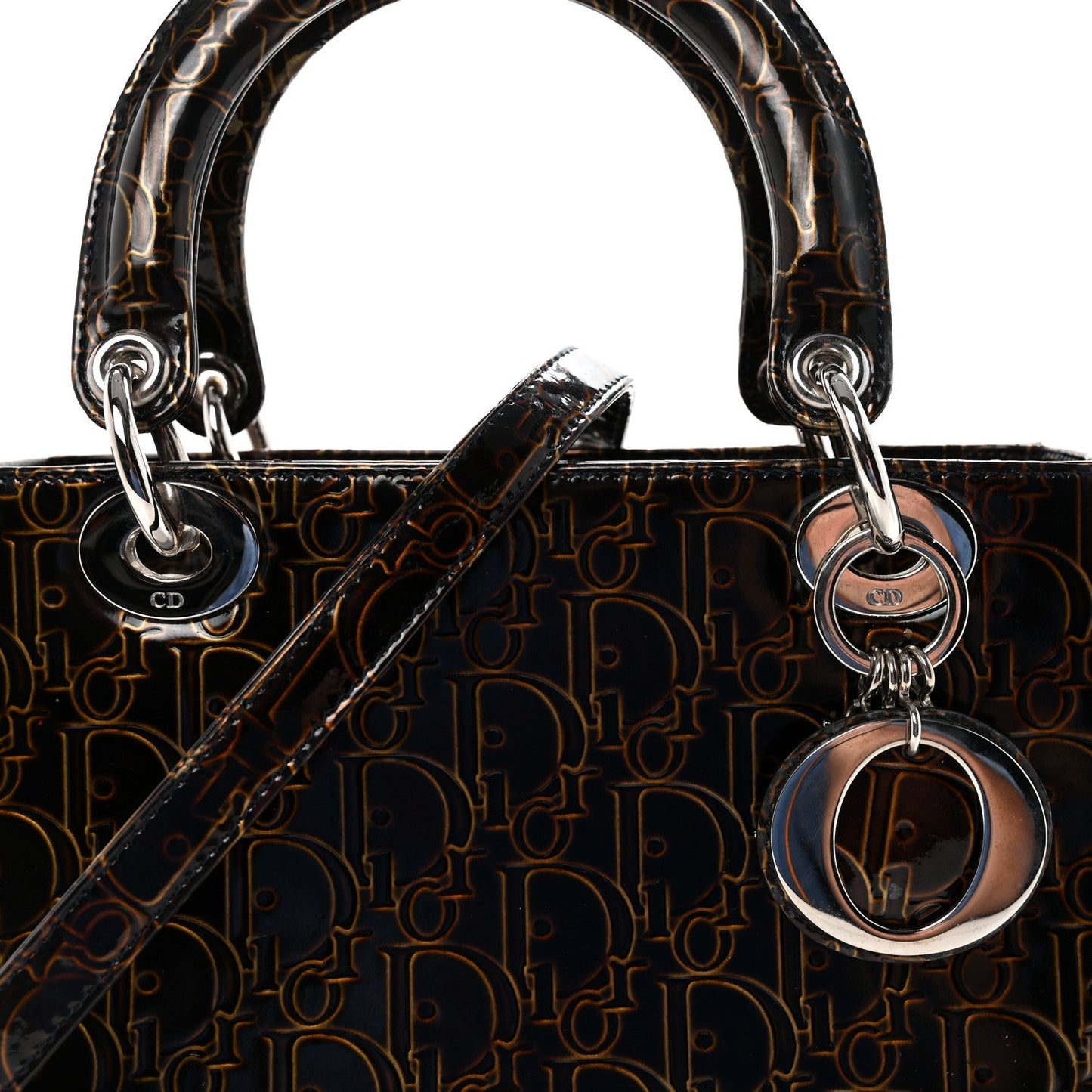 Patent Ultimate Medium Lady Dior Brown
