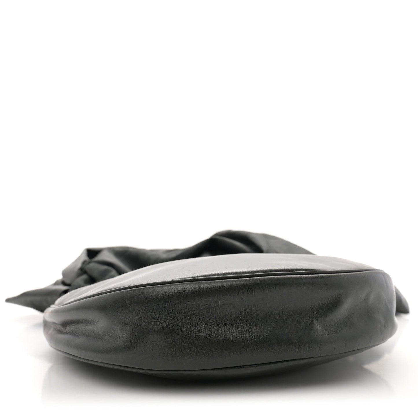 Calfskin Foulard Shoulder Bag Black