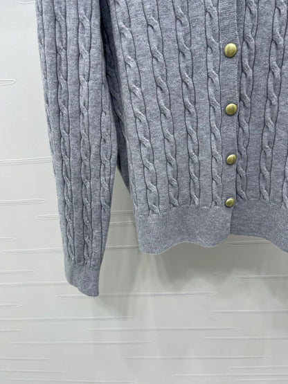 Miu Miu 25 Long Sleeve Knitted Sweater Wool 295626